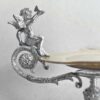 Silver Plated And Mother Of Pearl Cherub Comport