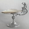 Silver Plated And Mother Of Pearl Cherub Comport