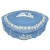 Wedgwood Jasperware Light Blue Cherub With Dog Classic Trinket