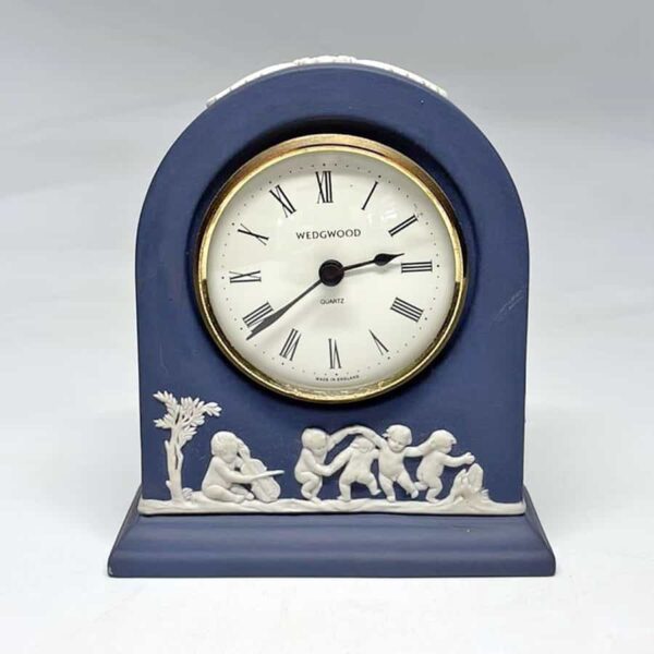 Wedgwood Dark Blue Jasperware Clock
