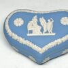 Wedgwood Jasperware Heart Shaped Angel Trinket