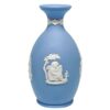 Wedgwood Light Blue Jasperware Cherubs Playing Instruments  Vase