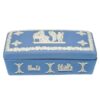 Wedgwood Light Blue Jasperware Maiden Angel Trinket Box
