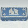 Wedgwood Light Blue Jasperware Maiden Angel Trinket Box