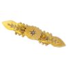 Diamond 9ct Gold Bar Brooch Chester 1896