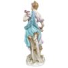 Meissen Figurine Of A Lady Holding A String Of Flowers