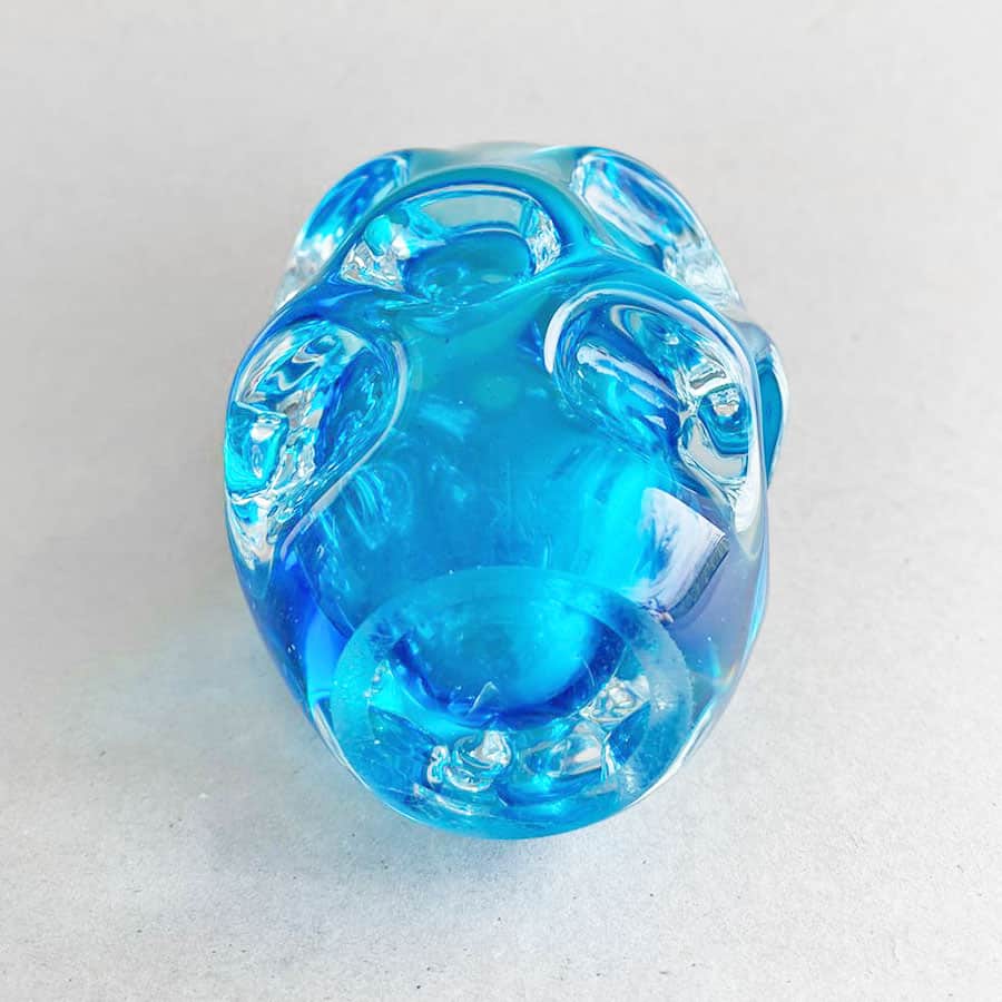 Other Glassware Murano Italy Dimpled Blue Glass Vase for sale in Johannesburg (ID574275849)