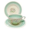 Susie-Cooper-Green-Dresden-Spray-Tea-Trio Susie Cooper Green Dresden Spray Tea Trio