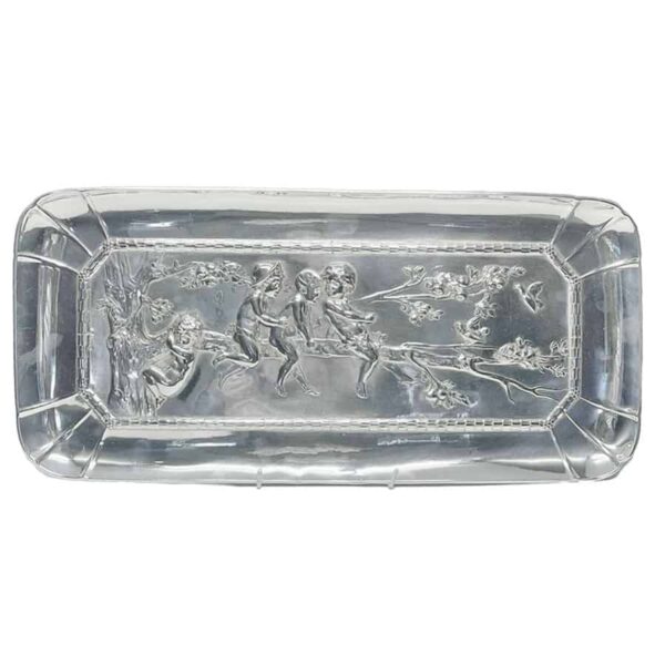 WMF Franz Von Stuck Jugendstil Silver Plated Cherub Wall Plaque