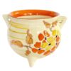 Clarice-cliff-bizarre-cauldron-orange-yellow-flowers Clarice Cliff Bizarre Cauldron Orange Yellow Flowers