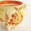 Clarice-cliff-bizarre-cauldron-orange-yellow-flowers-2 Clarice Cliff Bizarre Cauldron Orange Yellow Flowers