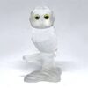 Swarovski Owl Green Eyes On Tree Trunk