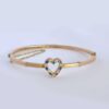 9ct Rose Gold Bangle Sapphire and Seed Pearl Bangle