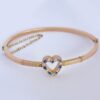9ct Rose Gold Bangle Sapphire and Seed Pearl Bangle