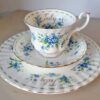 Royal Albert Flowers Of The Month July Forget Me Not Pattern Trio