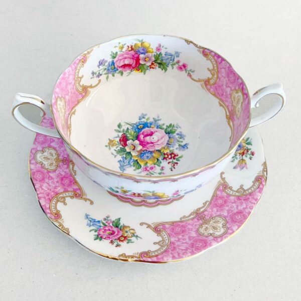 Royal Albert Lady Carlyle Soup Coupe and Saucer
