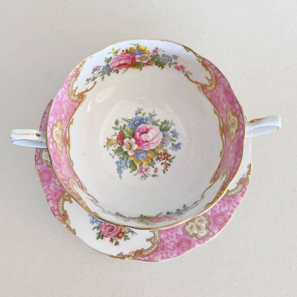 Royal Albert Lady Carlyle Soup Coupe and Saucer