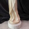 Art Nouveau Marble and Alabaster Maiden Lamp C1910