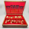 Braber Gold Plated Rose Royal Albert Cutlery Canteen