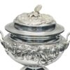 German Silver Soup Toureen With Acorn Finial