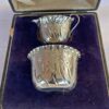 Hallmarked  Silver Boxed Cream Sugar Set  Sheffield 1894