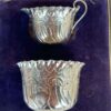 Hallmarked  Silver Boxed Cream Sugar Set  Sheffield 1894