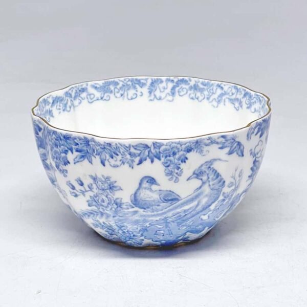 Royal Crown Derby Blue Aves Sugar Bowl
