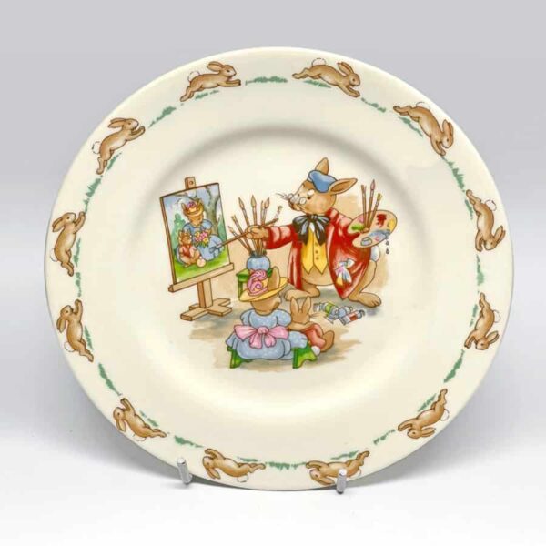 Royal Doulton Bunnykins Portrait Painting Baby Plate