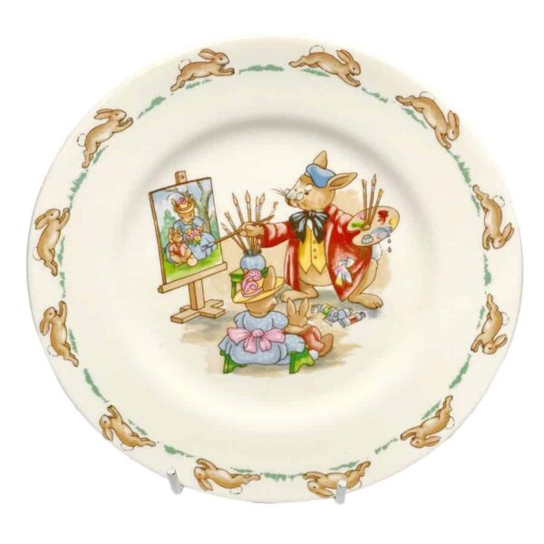 Royal Doulton Bunnykins Portrait Painting Baby Plate