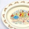 Royal Doulton Bunnykins Family Cycling Oval Porridge Signed B Vernon