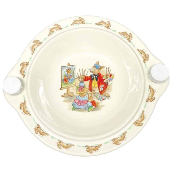 Royal Doulton Bunnykins Portrait Painting Baby Hot Water Porridge Bowl