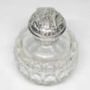 Silver  Cut Glass Perfume Bottle London 1917 William Comyns