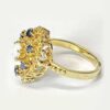 14CT Gold Sapphire and Opal Ring