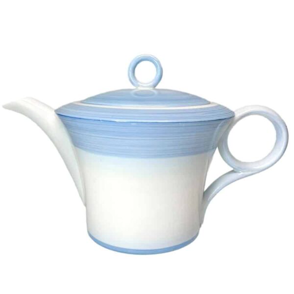 Art-deco-blue-swirls-pattern-tea-pot Art Deco Shelley Blue Swirls Pattern Tea Pot