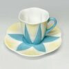 Art Deco Shelley Dainty Blue Star Coffee Duo 11770