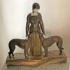 Demetre H Chiparus Friends Forever a Patinated and Cold Painted Bronze circa 1928