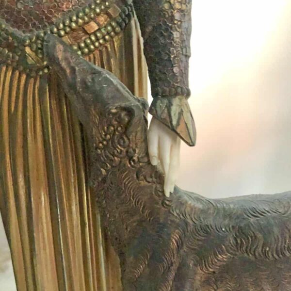 Demetre H Chiparus Friends Forever a Patinated and Cold Painted Bronze circa 1928