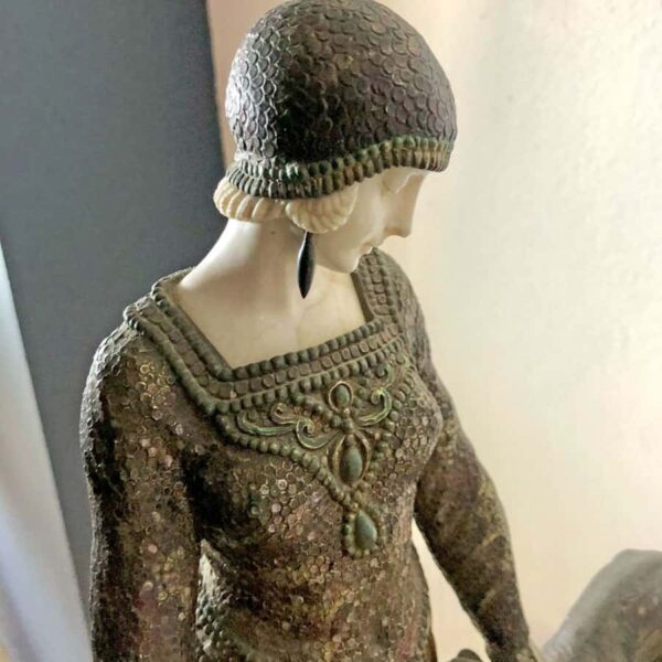 Demetre H Chiparus Friends Forever a Patinated and Cold Painted Bronze circa 1928