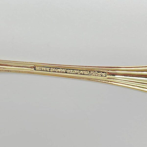 Eetrite 24ct Gold Plated Royal Albert Tea Spoons Kings Pattern