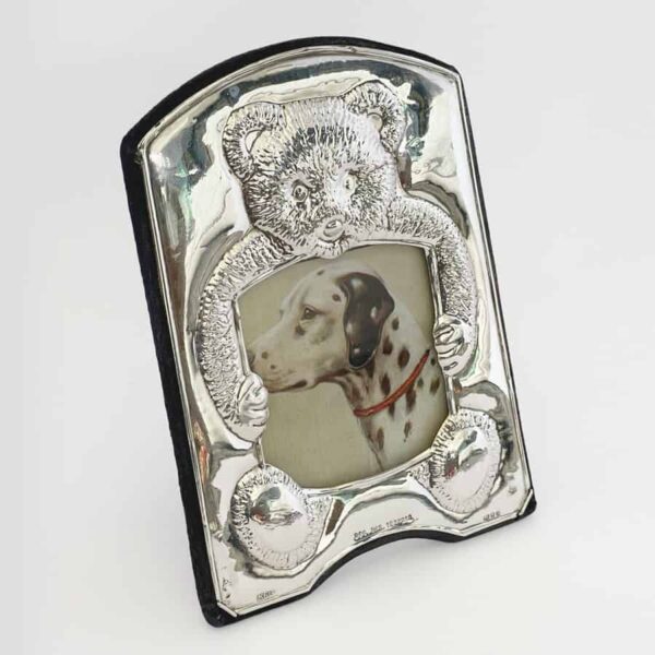 Hallmarked Silver Teddy Bear Picture Frame Sheffield 1987