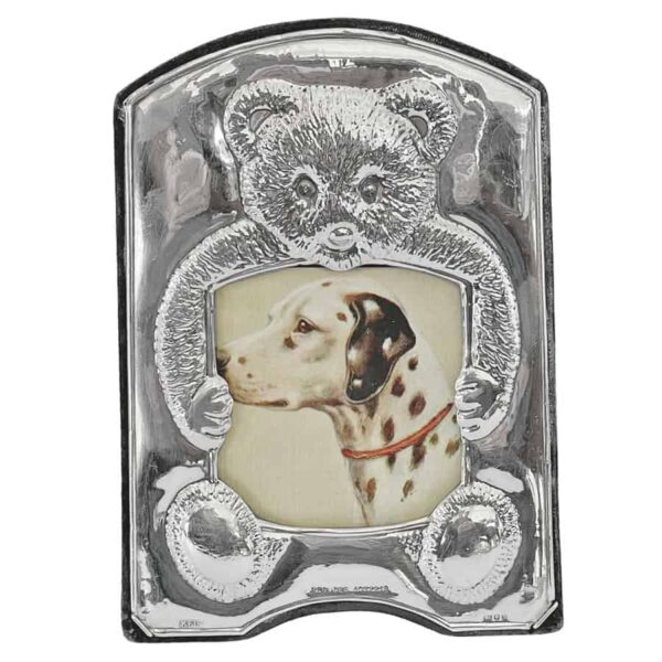 Hallmarked Silver Teddy Bear Picture Frame Sheffield 1987