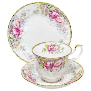 Royal Albert Autumn Roses Malvern Tea Trio
