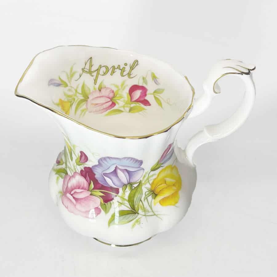 Royal Albert Flower Of The Month April Tea Milk Jug Clyde on 4th