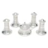 Art Deco Five Piece Hallmarked Silver Condiment Set Birmingham 1934