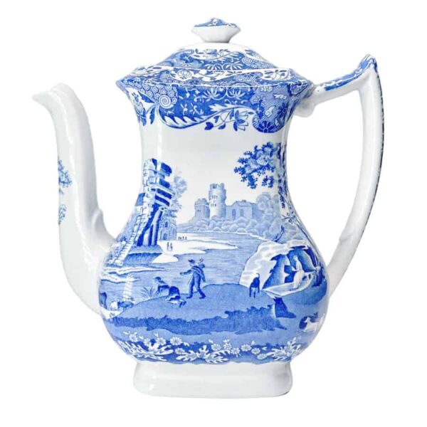 Copeland Spode Blue Italian  Coffee Pot Blue Marking