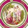 Czechoslovakia Epiag Porcelain Royal Vienna Decorative Maiden Scene Plate