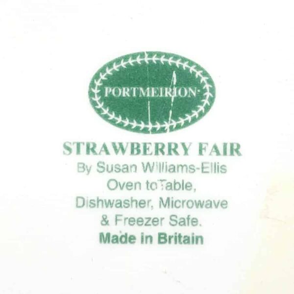 Portmeirion Strawberry Fair  Entree Plate Elsanta Strawberry