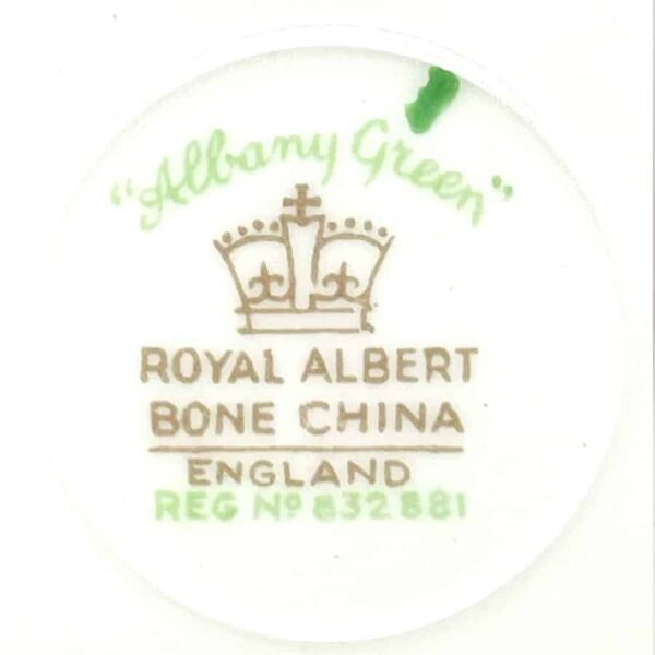 Royal Albert Albany Green Coffee Milk Jug