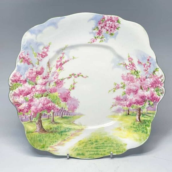 Royal Albert  Blossom Time Tab Handle Cake Plate