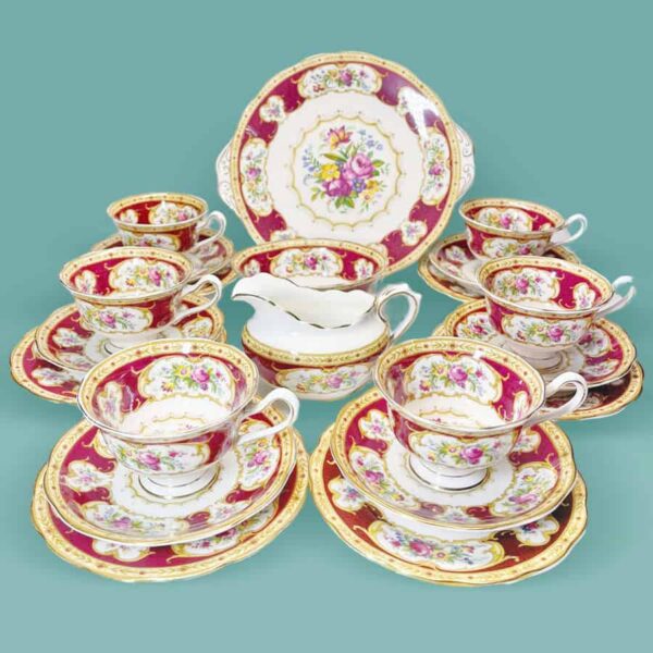 Royal Albert Lady Hamilton Pattern Tea Set